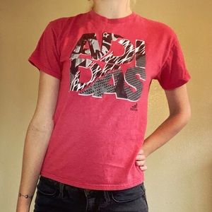 red adidas t shirt